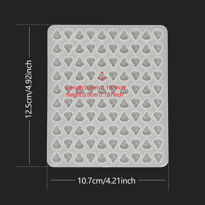 Fat yaya Formă de copt din silicon — Pătrată, Pentru cercei