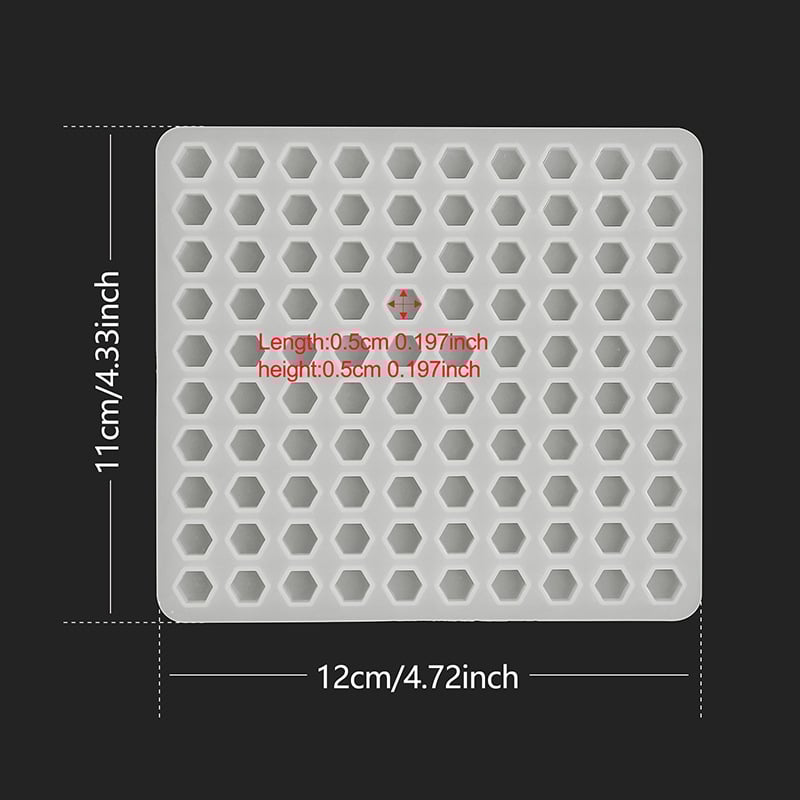 Fat yaya Formă de copt din silicon — Pătrată, Pentru cercei