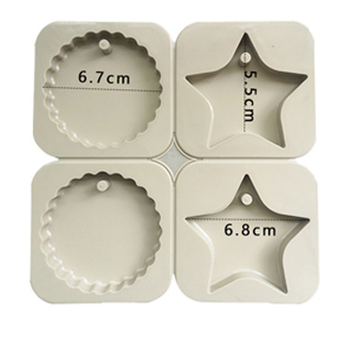 Formă din silicon pentru ceară aromatizată — formă neregulată, set cu șase verigi rotunde și inimă, matriță pentru etichete din ipsos