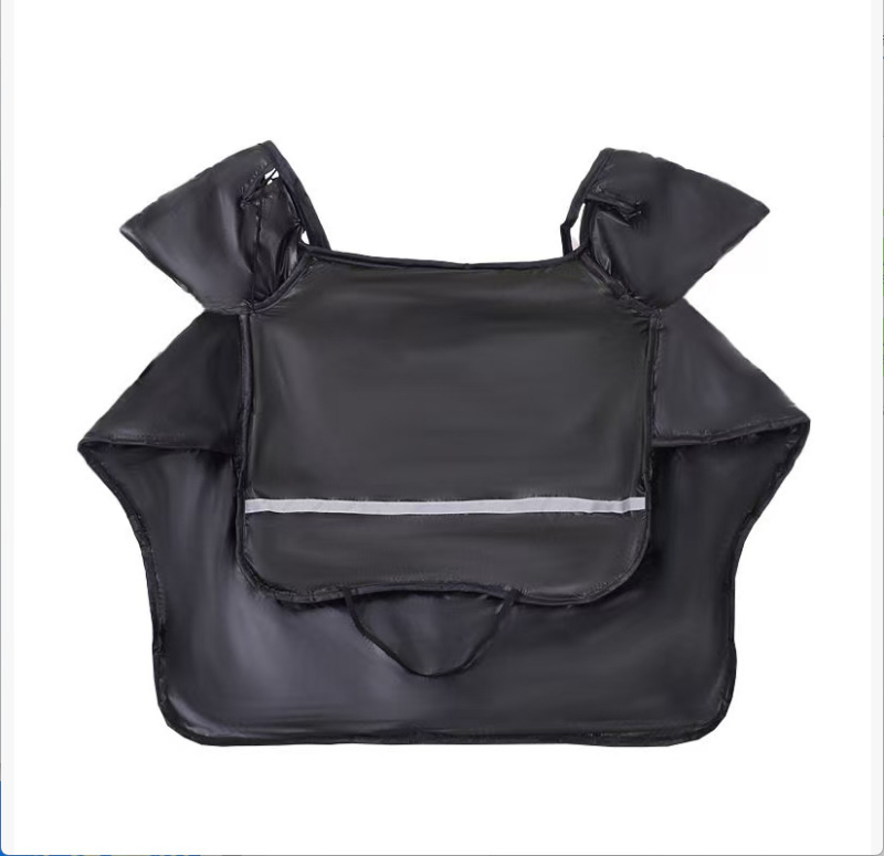 Acoperire antifrent pentru scuter electric, cu căptușeală din fleece pentru iarnă, material PU gros, protecții pentru picioare din piele