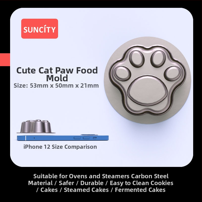 Yangchen forma na pečenie z karbónovej ocele – nepravidelné tvar, forma na koláče, 50 ks v balení