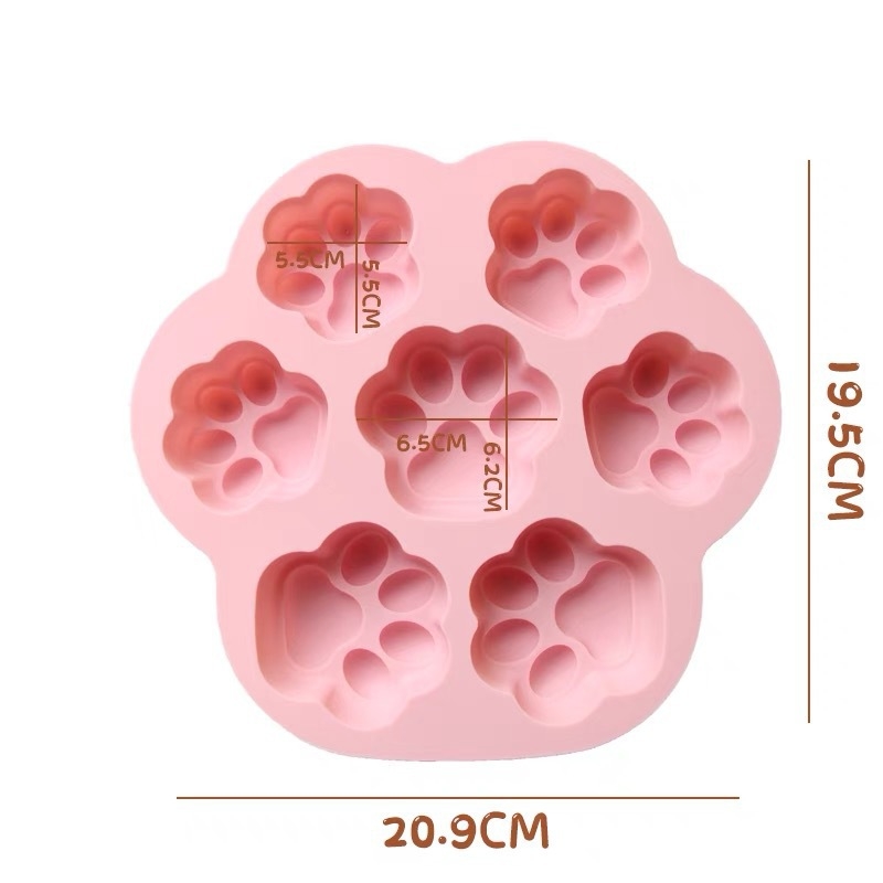 Formă din silicon cu 6 cavități în formă de iepuraș pentru budincă și jeleu – silicon alimentar, pentru coacere
