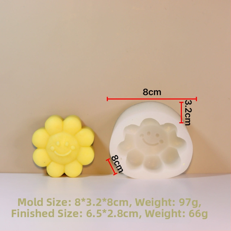 Silikónová forma na koláče s nepravidelným tvarom – vhodná na aromaterapeutické sviečky, difúzne kamene, mydlo a živice