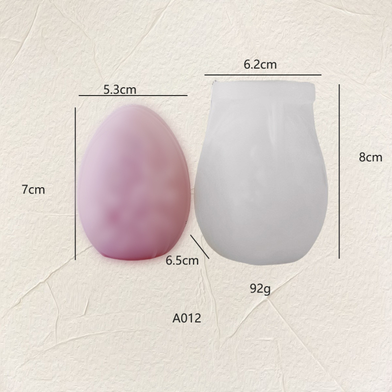 Formă din silicon pentru lumânări în formă de Ou Paște – formă neregulată, pentru lumânări decorative aromatice de uz casnic