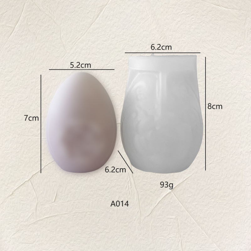 Formă din silicon pentru lumânări în formă de Ou Paște – formă neregulată, pentru lumânări decorative aromatice de uz casnic