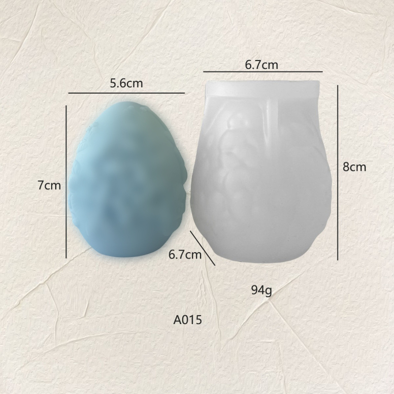 Formă din silicon pentru lumânări în formă de Ou Paște – formă neregulată, pentru lumânări decorative aromatice de uz casnic