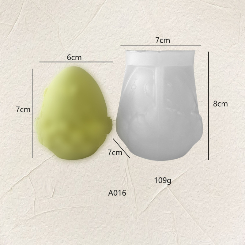 Formă din silicon pentru lumânări în formă de Ou Paște – formă neregulată, pentru lumânări decorative aromatice de uz casnic