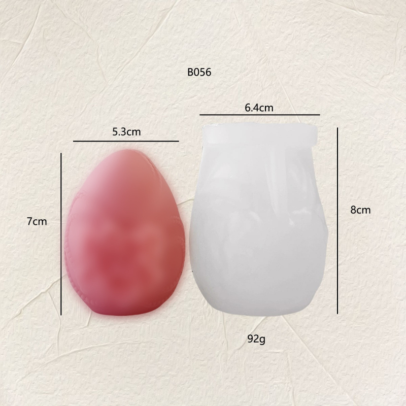 Formă din silicon pentru lumânări în formă de Ou Paște – formă neregulată, pentru lumânări decorative aromatice de uz casnic