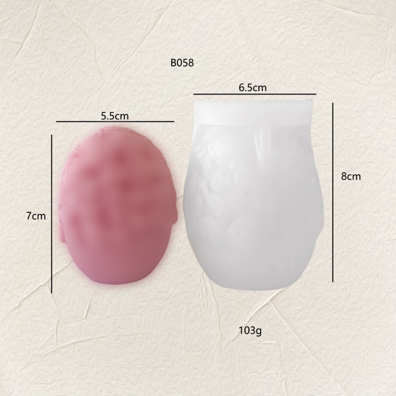 Formă din silicon pentru lumânări în formă de Ou Paște – formă neregulată, pentru lumânări decorative aromatice de uz casnic