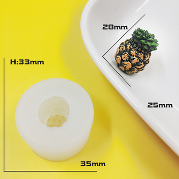 Formă din silicon pentru ciocolată cu mini fructe — formă neregulată, pentru modelare alimentară și bijuterii DIY