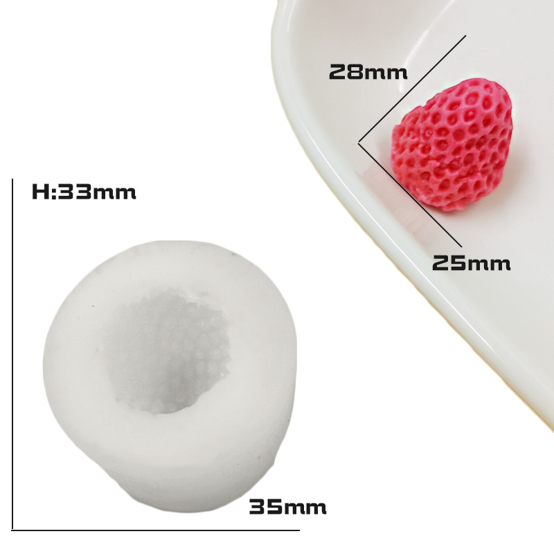 Formă din silicon pentru ciocolată cu mini fructe — formă neregulată, pentru modelare alimentară și bijuterii DIY