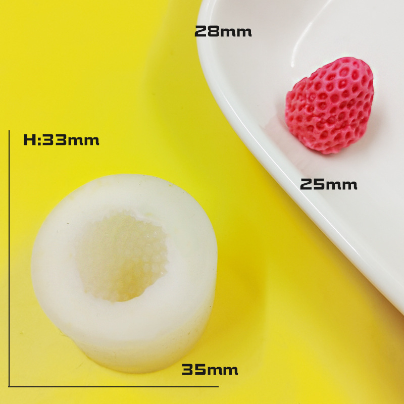 Formă din silicon pentru ciocolată cu mini fructe — formă neregulată, pentru modelare alimentară și bijuterii DIY