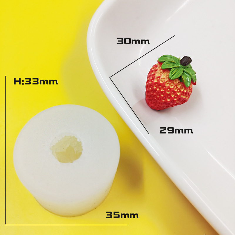 Formă din silicon pentru ciocolată cu mini fructe — formă neregulată, pentru modelare alimentară și bijuterii DIY