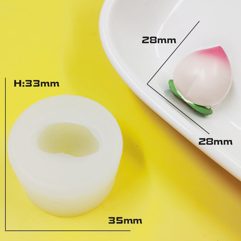 Formă din silicon pentru ciocolată cu mini fructe — formă neregulată, pentru modelare alimentară și bijuterii DIY