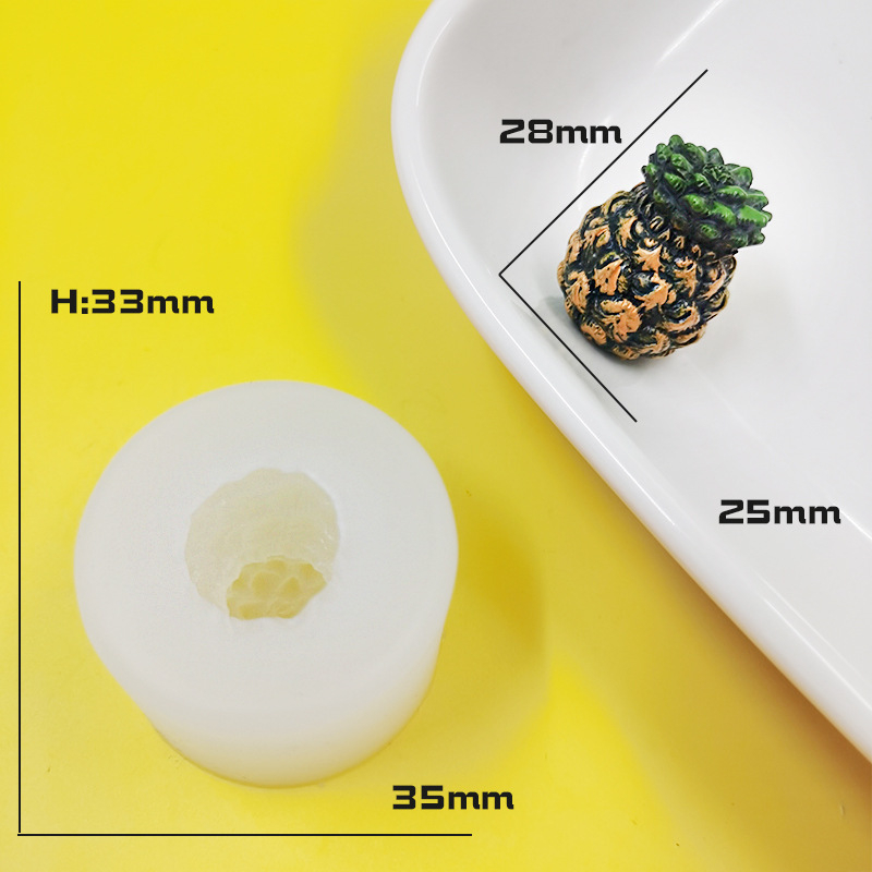 Formă din silicon pentru ciocolată cu mini fructe — formă neregulată, pentru modelare alimentară și bijuterii DIY