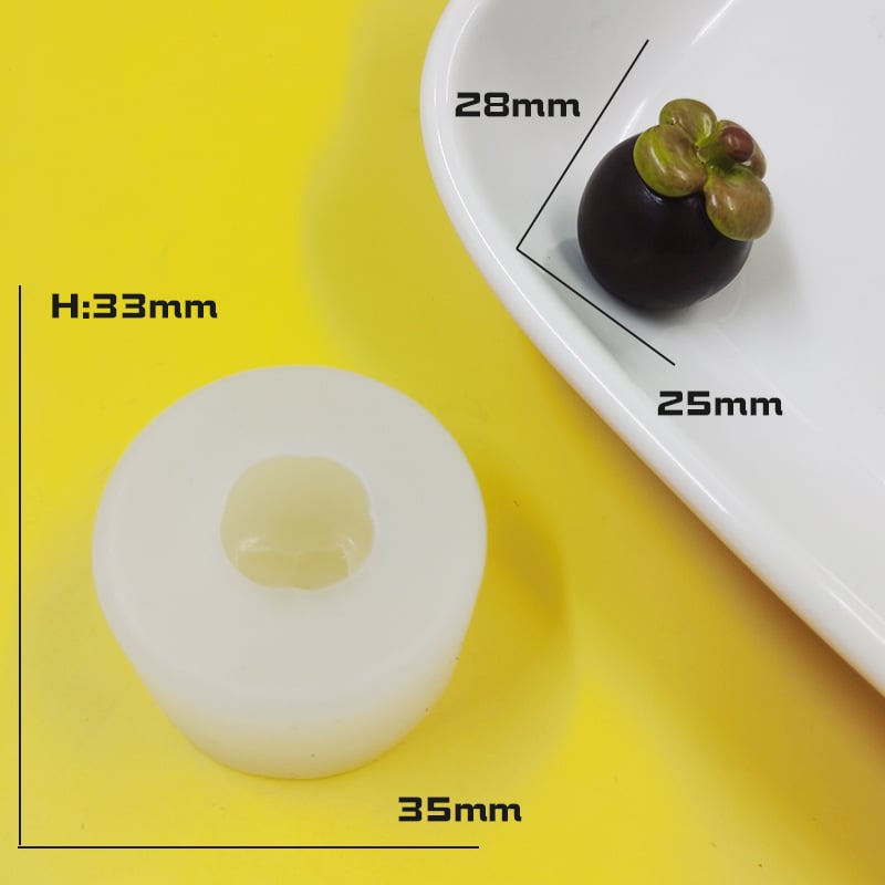 Formă din silicon pentru ciocolată cu mini fructe — formă neregulată, pentru modelare alimentară și bijuterii DIY