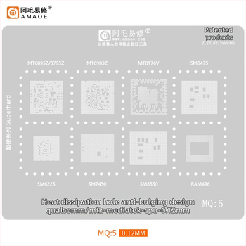 MQ3 cinko dengtas plieninis tinklas - suderinamas su Snapdragon 865, SM8250, SM7150, SM6150, MT6885Z
