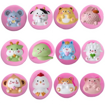 12 tähtkujude loomade silikoonvormid tortide kaunistamiseks, šokolaadile ja küünalde valmistamiseks