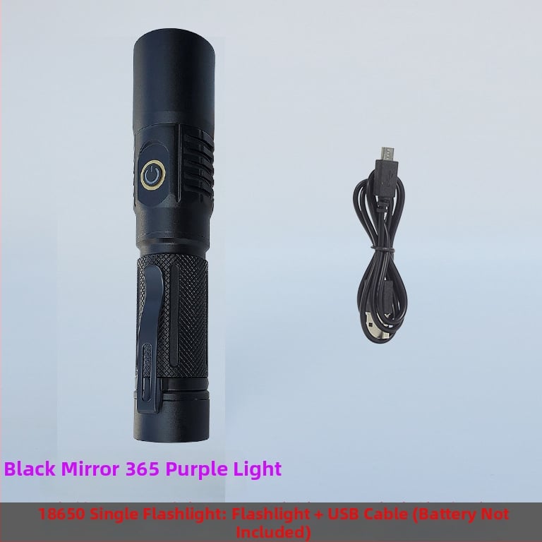 UV инспекционен фенер LED 10W, корпус от алуминиева сплав, батерия, ръчна задвижване, обхват до 50 м