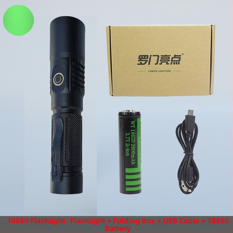 UV инспекционен фенер LED 10W, корпус от алуминиева сплав, батерия, ръчна задвижване, обхват до 50 м