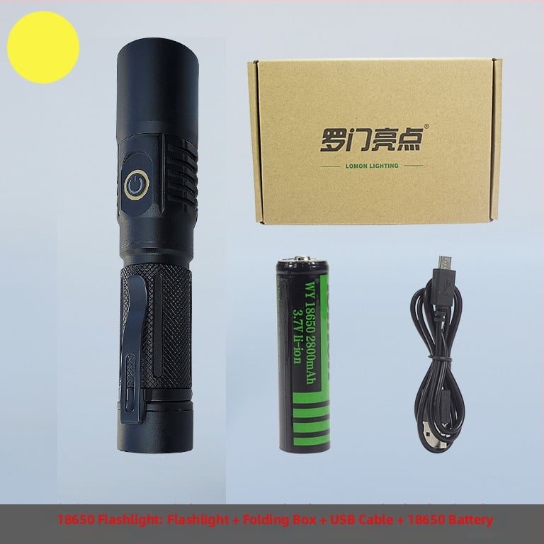 UV инспекционен фенер LED 10W, корпус от алуминиева сплав, батерия, ръчна задвижване, обхват до 50 м