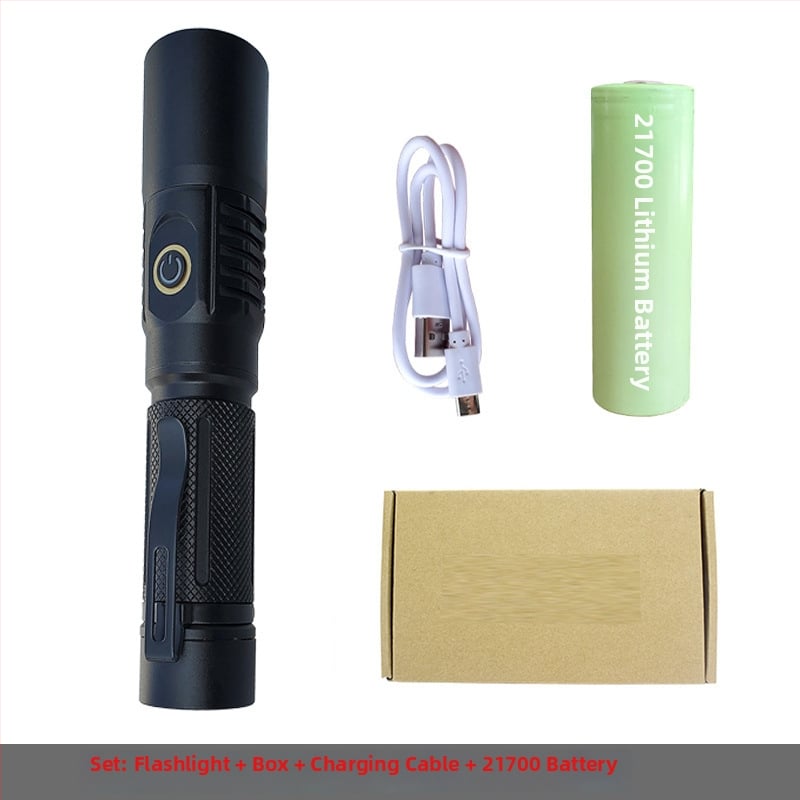 UV инспекционен фенер LED 10W, корпус от алуминиева сплав, батерия, ръчна задвижване, обхват до 50 м