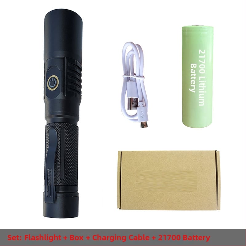 UV инспекционен фенер LED 10W, корпус от алуминиева сплав, батерия, ръчна задвижване, обхват до 50 м