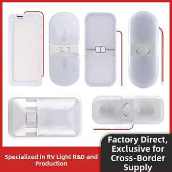 RV šviesa transporto priemonėms ir kemperiams (204 LED, trispalvė šviesa, 15W, 1200 lm, 1000-6500K)