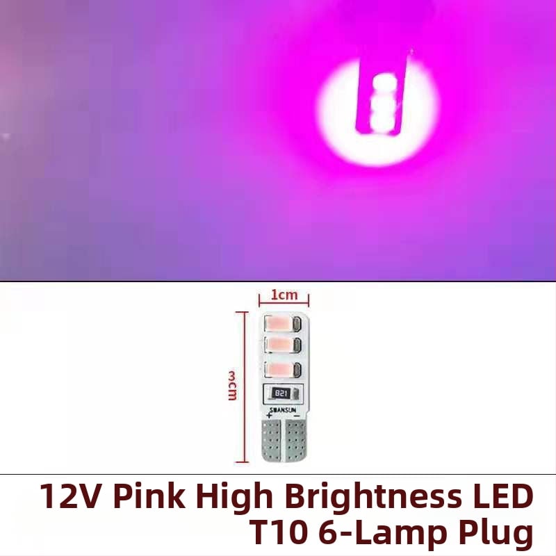 LED T10 įterptas burbulas platus indikatorius šviesos sunkvežimiams, 12-24V, 3W, 0.2A, vidaus skaityimui ir numerio apšvietimui