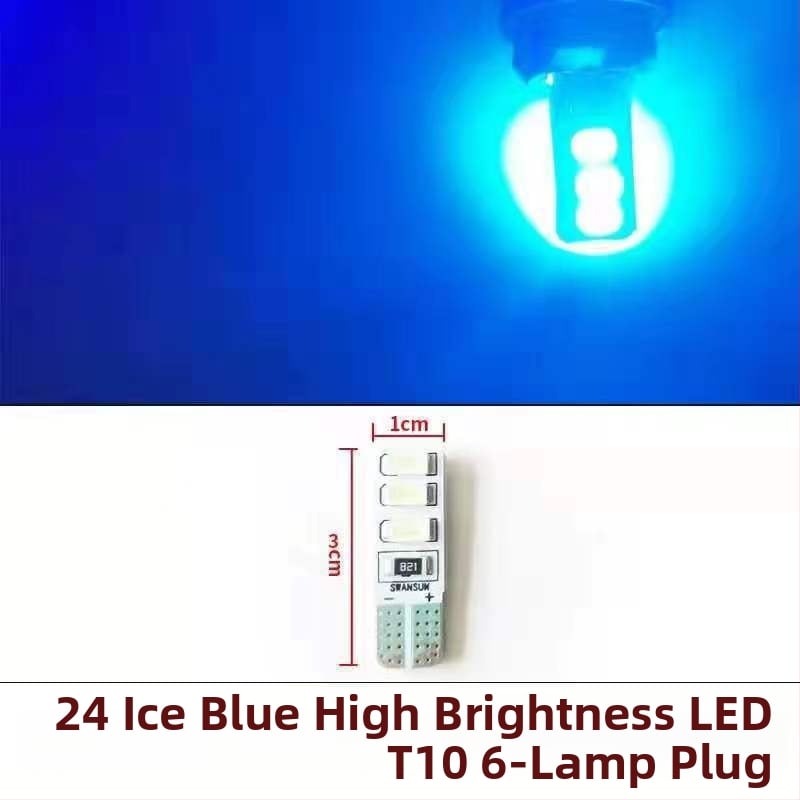 LED T10 įterptas burbulas platus indikatorius šviesos sunkvežimiams, 12-24V, 3W, 0.2A, vidaus skaityimui ir numerio apšvietimui