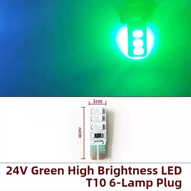 LED T10 įterptas burbulas platus indikatorius šviesos sunkvežimiams, 12-24V, 3W, 0.2A, vidaus skaityimui ir numerio apšvietimui