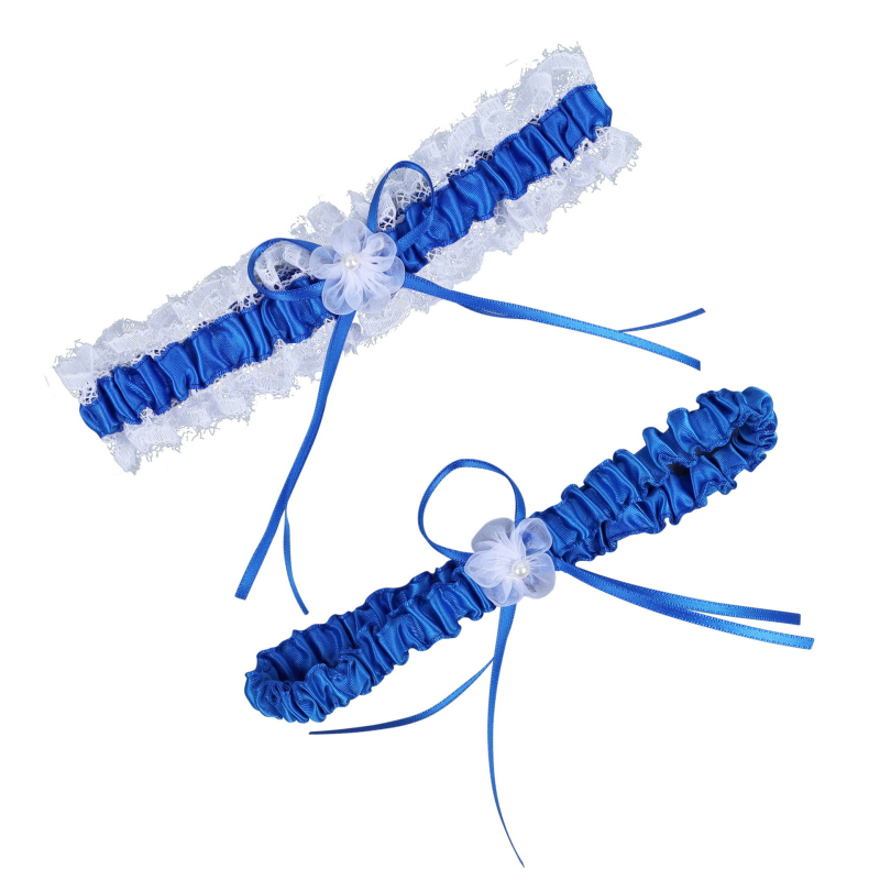 LOWOSAIWOR Булчински дантелен гартер за крак със ленти за чорапи, плат Clear lun, основен състав 90, пролет 2021