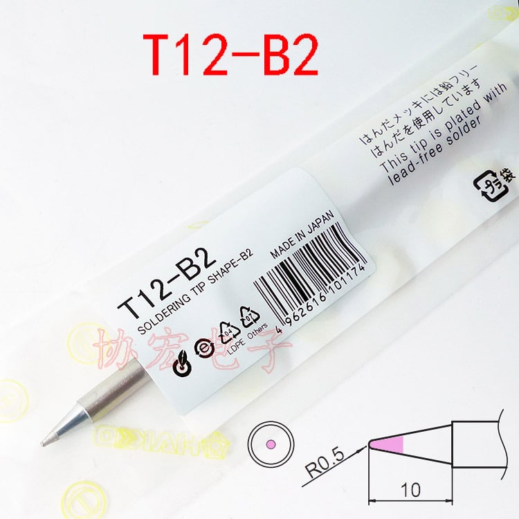 Litavimo įrankio galvutė, Serija T12, Forma B, Ilgis 6, Prekės ženklas ZJB