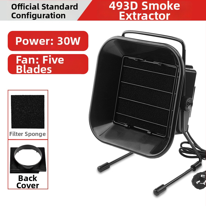 493 Lodēšanas stacija ar augstas jaudas dūmu izvilkšanu, 30W, aizmugures vāks