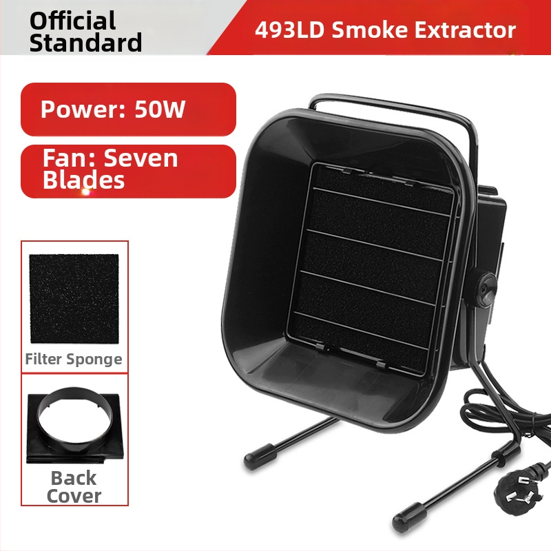 493 Lodēšanas stacija ar augstas jaudas dūmu izvilkšanu, 30W, aizmugures vāks