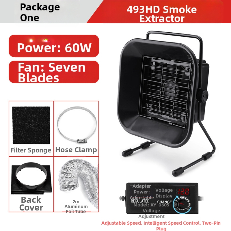 493 Lodēšanas stacija ar augstas jaudas dūmu izvilkšanu, 30W, aizmugures vāks