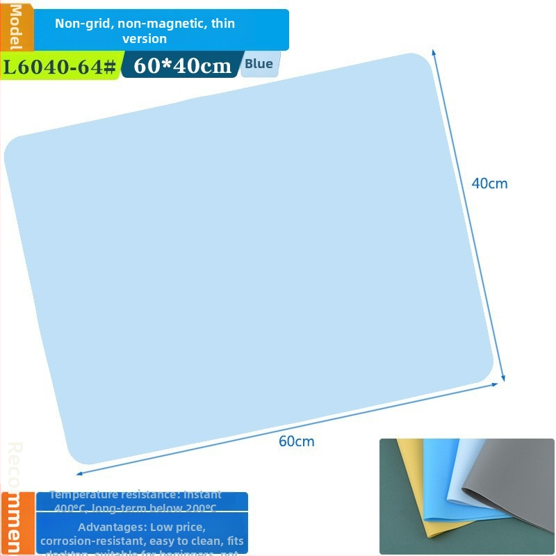 Silikónová dielenská podložka na opravu telefónov – tepelne izolačná podložka na stôl, hrubšia, odolná vysokým teplotám, kompatibilná s teplovzdušnou pištoľou a spájkovacím železom