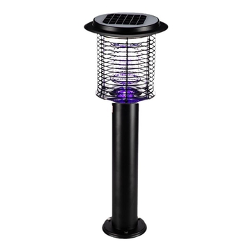 Napelemes kültéri LED szúnyogirtó lámpa, vízálló, 31–40 m² területre, 0–180°-ban állítható, rozsdamentes acél ház