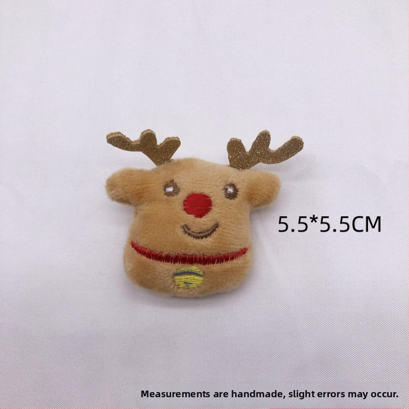 Brošňa z plyšu PP bavlny, vianočná séria, kreslené postavičky, ozdoba na topánky a ponožky