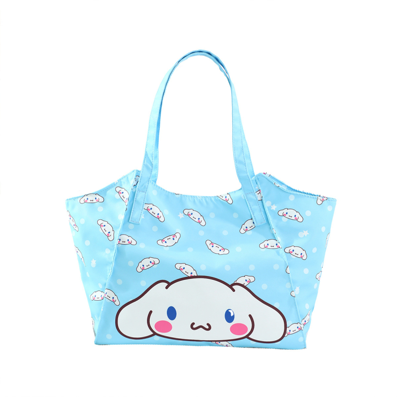 Torbica za majku u japanskom stilu, sladak djevojački dizajn, torba za rame ili ruksak velike kapacitete, Kuromi tote, anime motiv (Materijal: platno; Podstava: najlonska; Uzorak: anime crtež; Stil: svježe i slatko)