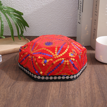 Šokių kepurė su šešiakampės formos dizainu, maža gėlė, pynės plaukams ir nėriniai (Prekės kodas 6464634, Suaugusiesiems, 2021 m. vasara)