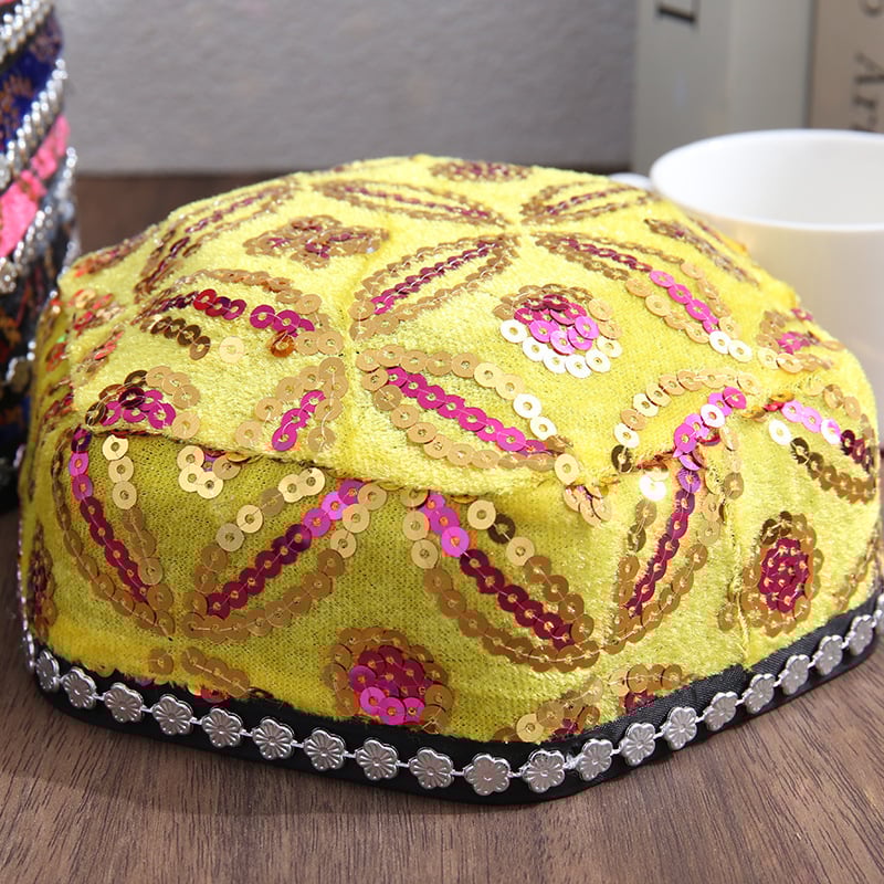 Šokių kepurė su šešiakampės formos dizainu, maža gėlė, pynės plaukams ir nėriniai (Prekės kodas 6464634, Suaugusiesiems, 2021 m. vasara)