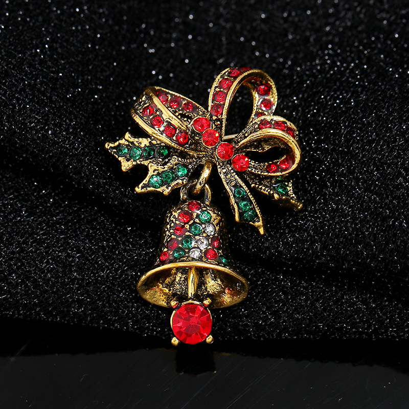 Broșă om de zăpadă pentru Crăciun de la Gini – aliaj, unisex, stil floral, seria Crăciun