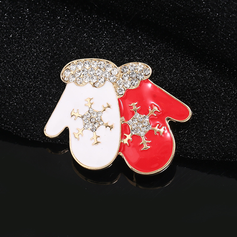 Broșă om de zăpadă pentru Crăciun de la Gini – aliaj, unisex, stil floral, seria Crăciun