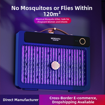 LED-es világítású elektromos szúnyogriasztó lámpa, beépített 1001–1600 mAh akkumulátorral, 41–60 m²-es területhez, üzemidő 6–8 óra