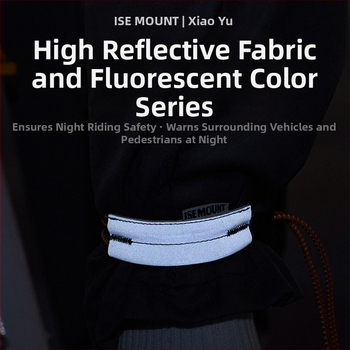 ISEMOUNT Aizsargājošas kāju jostas braukšanai – Garš stils, Lycra/Spandex, ceļa un kalnu velobraukums, nakts skrējiens, brīdinājuma josta