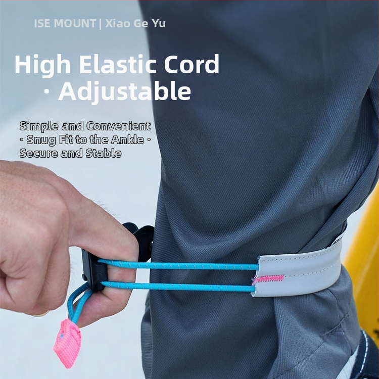 ISEMOUNT Aizsargājošas kāju jostas braukšanai – Garš stils, Lycra/Spandex, ceļa un kalnu velobraukums, nakts skrējiens, brīdinājuma josta