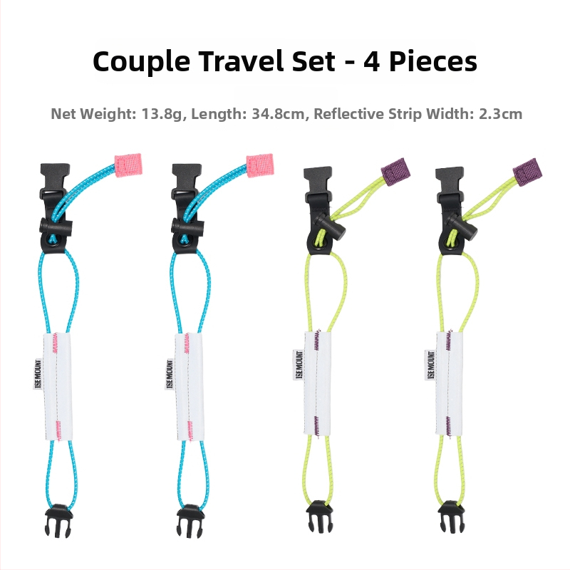 ISEMOUNT Aizsargājošas kāju jostas braukšanai – Garš stils, Lycra/Spandex, ceļa un kalnu velobraukums, nakts skrējiens, brīdinājuma josta