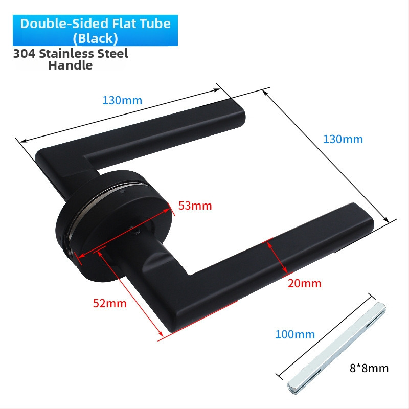Kľuč pre požiarne dvere z 304 nehrdzavejúcej ocele, guľatá rúra, brúsený povrch, vhodný pre drevené aj kovové dvere