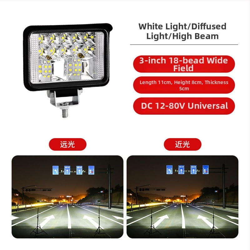 LED automobilių prožektorius, universalus suderinamumas, 400W, 12-80V, 5A, atsparus lietui korpusas